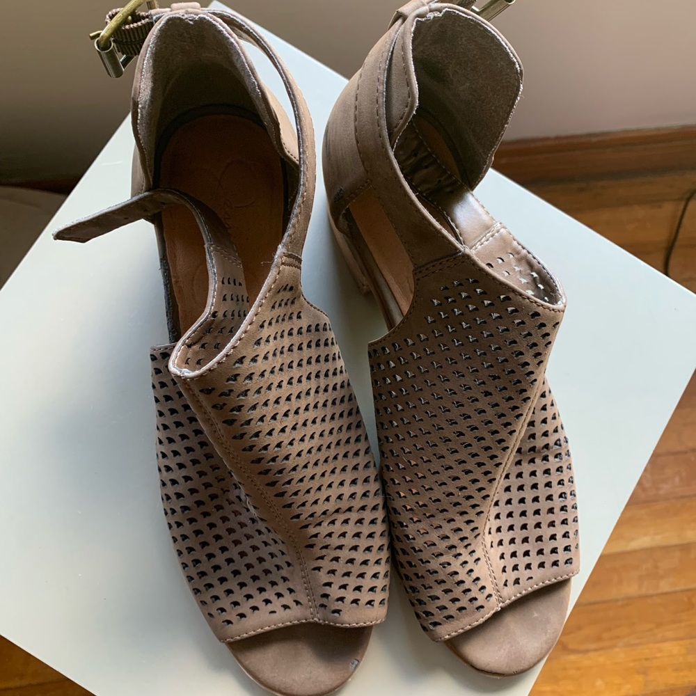 Jessica Simpson open sandals with wedge heel 8.5